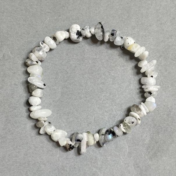 Adularia granule bracelet 7-8×2-4 mm ±, length 18 cm ±, stretch