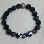 Agate Faceted Bracelet 18 cm