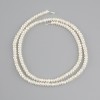 Freshwater Pearl Beads, diameter 3–3.5×2 mm, length approx. 36 cm on a thread