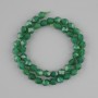 Agate beads, faceted, diameter 8x6.5 mm, length 38 cm on a thread