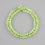 Chrysolite (olivine) Beads, Faceted Cube, 5x5 mm, 38 cm length