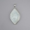 Amazonite pendant in a silver-tone setting, 44-53×26-28 mm ±, length 50-60 mm ± (assorted sizes)