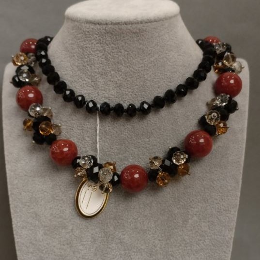 Long necklace 'Assorted Stones', 88 cm+
