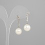 Majorica Pearl Stud Earrings, diameter 12mm+-, length 30mm+