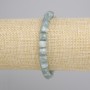 Jadeite Bracelet faceted cube, diameter 7x7mm+-, length 18cm+- stretch