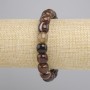 Agate Barrel Bracelet, diameter 10-11x10mm+-, length 18cm+- stretch