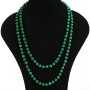Malachite Necklace (Pressed) Beads, 8mm, Length 120 cm (+/-)
