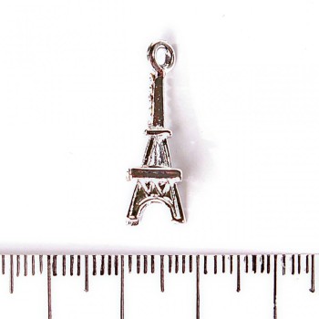 Findings: Eiffel Tower Pendant with Crystals 25x8mm, Pack of 3