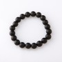 Shungite bracelet on elastic, 10 mm diameter, 18 cm length +