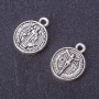 Coin Icon / Crucifix Pendant, metal color 'silver', size 17x13 mm, packaging 20 g +/- 13 pcs