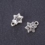 Pendant hardware 'Christmas Star' metal color 'silver' 13×11 mm packaging 20 g +/- 35 pcs