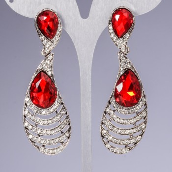 Crystal earrings 'Chandeliers' 'Chandeliers' 'Feather'