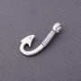 Silver Hook Hardware 3x1, 3 cm, pack of 12