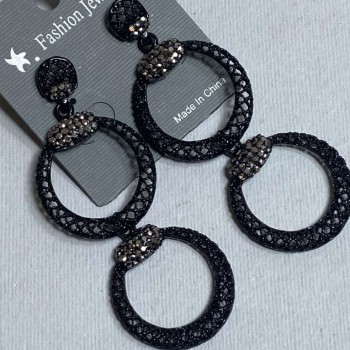 Сережки вечірні довгі, довжина 7см