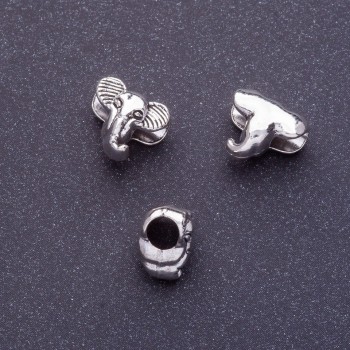 Pandora Elephant Bead 10x12mm, hole diameter 4.5mm, packaging 20 g ± 11 pcs