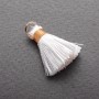 Craft supply - Mini Silk Brush with Ring 'silk' Lsm, 5mm diameter price per 1 pc