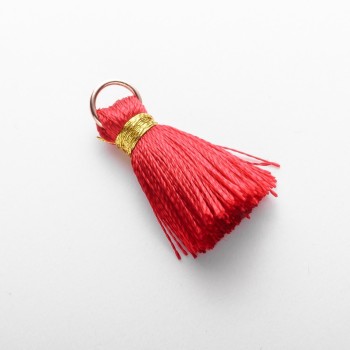 Заготівля для рукоділля Кисть Міні з кільцем "шовк" Lсм, діаметр 5мм ціна за 1 шт