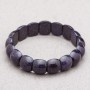 Aventurine Stone Bracelet (synthetic) "Blue Sand of Cairo Night" 15x12x7mm+