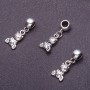Bail with Pandora Bear pendant, 3 cm long, 5 pcs