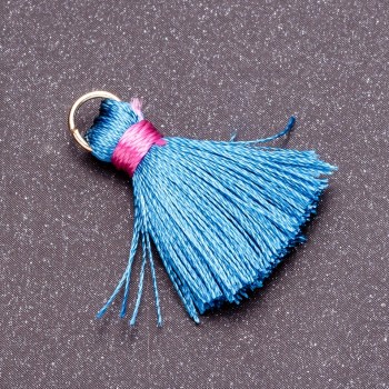 Заготівля для рукоділля Кисть Міні з кільцем "шовк" Lсм, діаметр 5мм ціна за 1 шт