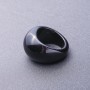 Natural Stone Ring Black Agate, sizes 17, 18, 19