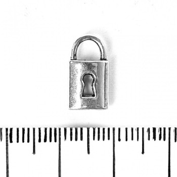 (9 × 7 mm) Padlock Pendant Hardware. Pack 20 g ± 17 pcs