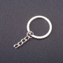 Price per pack /10 pcs. Keychain base, diameter 28mm, length 5cm