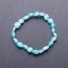 Natural Amazonite Bracelet, faceted, 7 mm diameter (+/-), 18 cm circumference on elastic