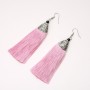 Earrings Tassels 'Almina' pink, 10 cm long