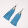 Tassel Earrings 'Almina' Blue, 10 cm