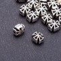 Cross-shaped Bead Insert, dimensions 7×8×5 mm, hole 5 mm, packaging 20 g +