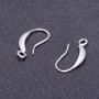Earring hooks for earrings L 20mm color "Silver"
