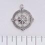Compass Rose pendant hardware 25x30mm, weight 20 g, +/- 7 pcs