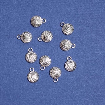 Pendant Finding 'Shell' 10×13 mm, finish 20 g, ± 20 pcs