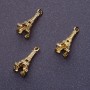 Pendant findings Eiffel Tower L0mm d1-1.5 mm, d2-8 mm antique gold finish 20 g +/- 23 pcs