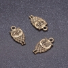 Pendant hardware Owl, bronze color, 9x18 mm, packaging 20 g +/- 18 pcs