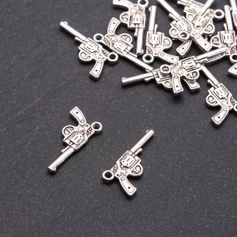 Nagan Pendant Findings, diameter 1.8 mm, length 24×12 mm, finish 20 g ± 16 pcs