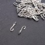 Hook Pendant Findings 5×20 mm, pack 20 g, ±55 pcs