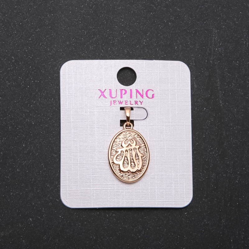 Xuping Sura Pendant, diameter 14x20mm, length 2.5 cm, gold plating