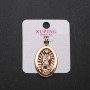 Xuping Icon Pendant, diameter 22×32 mm, length 4 cm, gold color