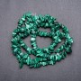 Malachite beads, natural stone on fishing line, diameter 6x3 mm +-, length 82 cm+