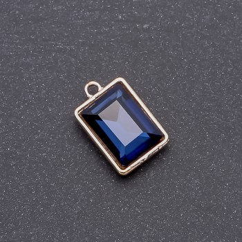 Blue Crystal Pendant 17x12x19 mm