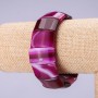 Agate link bracelet 15×25 mm, 18 cm circumference