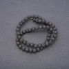 Lava stone beads on a string, diameter 6mm, length 40 cm