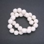 Sponge Coral Beads - White Ball, 14 mm Diameter, 39 cm Strand