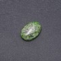 Cabochon gemstone Green Jasper (synthetic) 25x18mm