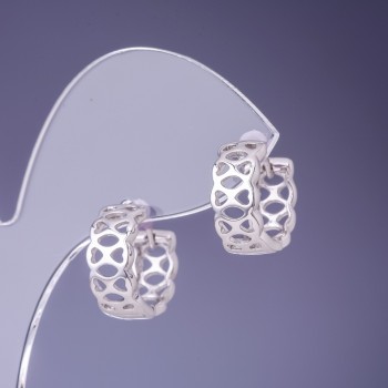 Xuping Earrings 7x15mm Rhodium