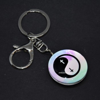 Keychain 'Yin-Yang Cross', length 10 cm