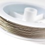 Silver-colored metal wire spool, 50 m (±), diameter 0.35 mm