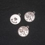 Pendant Zodiac Virgo, 17 mm diameter, packaging 20 g ± 12 pcs